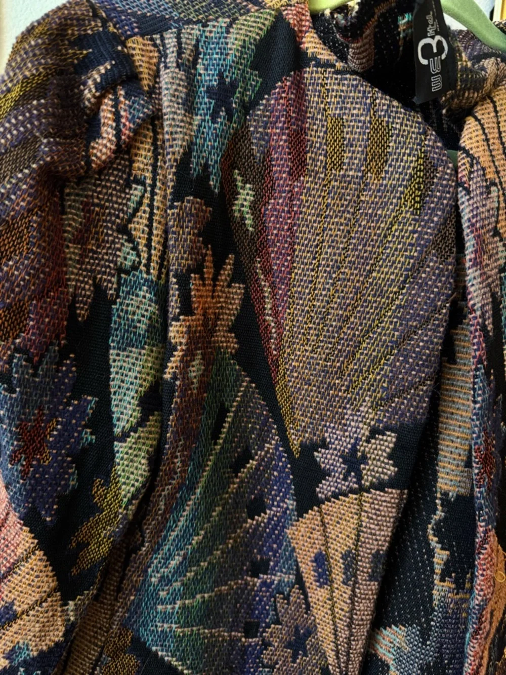 Tapestry jacket, Multicolor Fan-Pattern Jacket - Picture 4 of 4